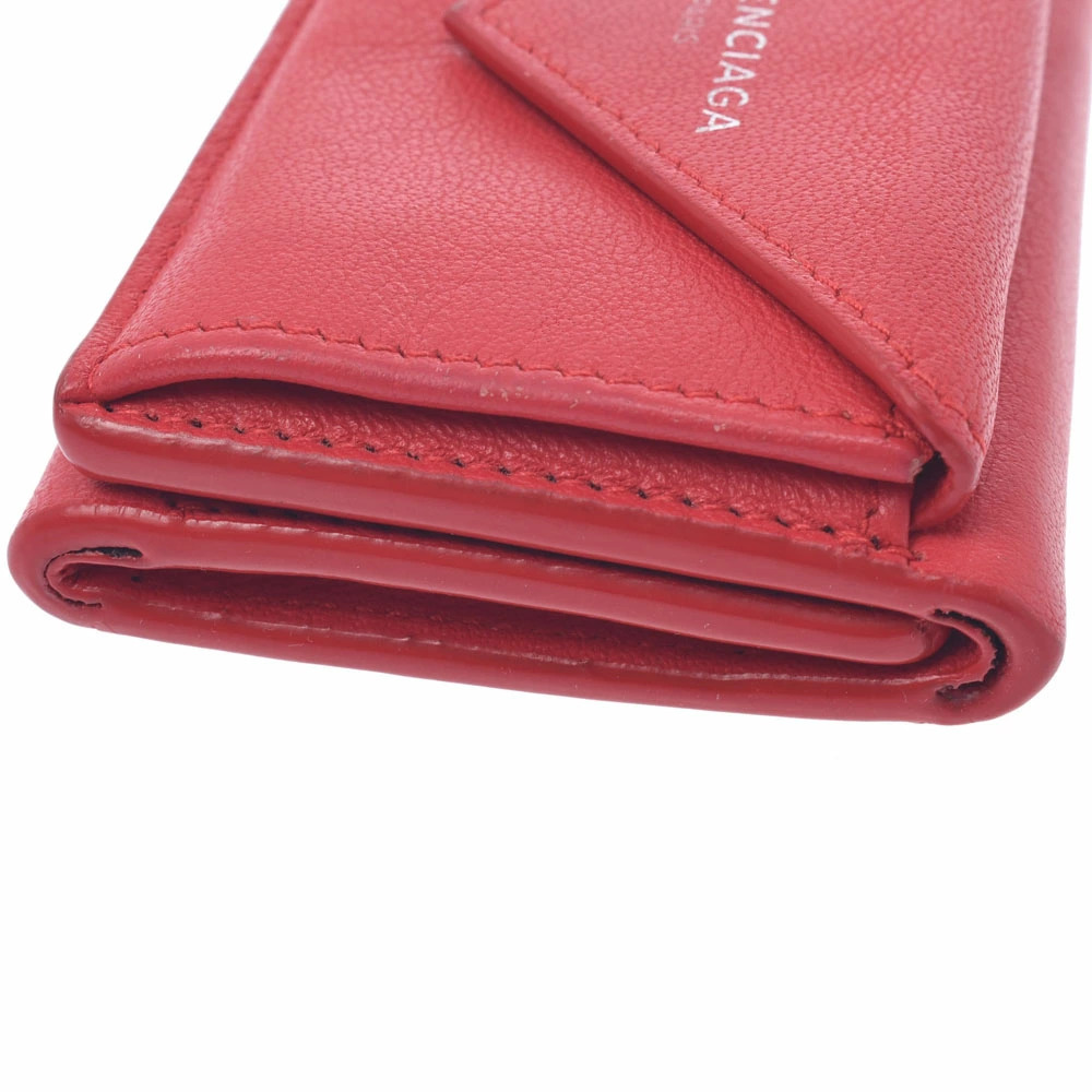 BALENCIAGA Paper Wallet Red Calf Tri fold - Picture 3 of 7